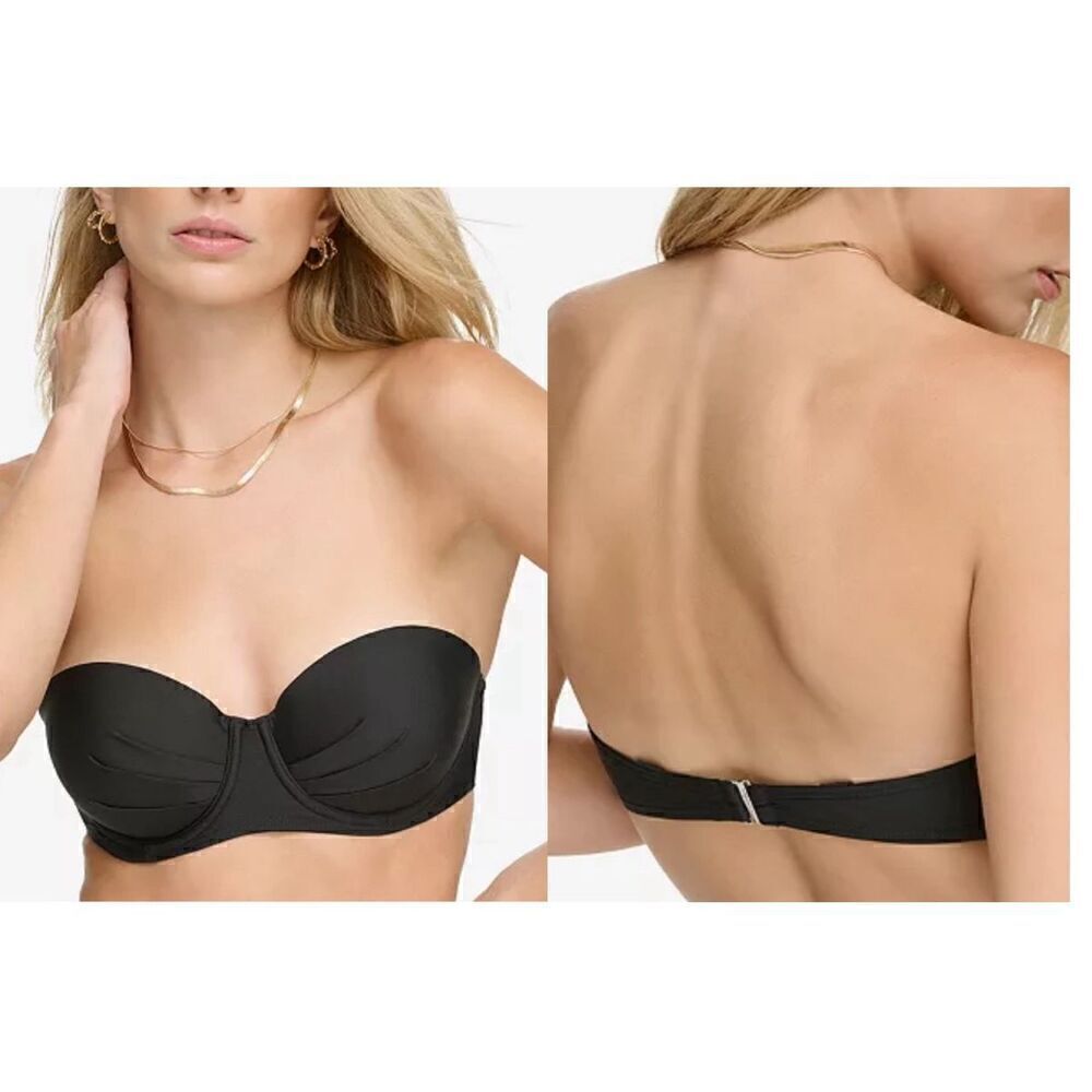 CALVIN KLEIN Women's Molded Underwire Balconette Bikini Top